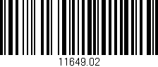 Código de barras (EAN, GTIN, SKU, ISBN): '11649.02'