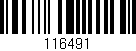 Código de barras (EAN, GTIN, SKU, ISBN): '116491'