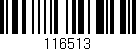Código de barras (EAN, GTIN, SKU, ISBN): '116513'