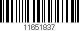 Código de barras (EAN, GTIN, SKU, ISBN): '11651837'