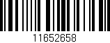 Código de barras (EAN, GTIN, SKU, ISBN): '11652658'
