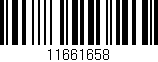 Código de barras (EAN, GTIN, SKU, ISBN): '11661658'