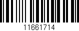 Código de barras (EAN, GTIN, SKU, ISBN): '11661714'