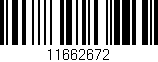Código de barras (EAN, GTIN, SKU, ISBN): '11662672'