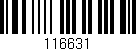 Código de barras (EAN, GTIN, SKU, ISBN): '116631'
