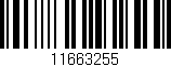 Código de barras (EAN, GTIN, SKU, ISBN): '11663255'