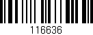 Código de barras (EAN, GTIN, SKU, ISBN): '116636'