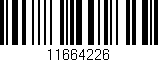 Código de barras (EAN, GTIN, SKU, ISBN): '11664226'