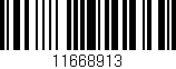 Código de barras (EAN, GTIN, SKU, ISBN): '11668913'