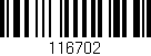 Código de barras (EAN, GTIN, SKU, ISBN): '116702'
