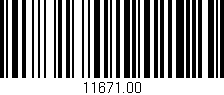 Código de barras (EAN, GTIN, SKU, ISBN): '11671.00'
