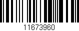 Código de barras (EAN, GTIN, SKU, ISBN): '11673960'
