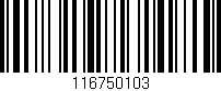 Código de barras (EAN, GTIN, SKU, ISBN): '116750103'