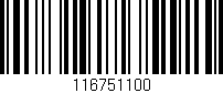Código de barras (EAN, GTIN, SKU, ISBN): '116751100'