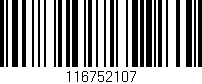 Código de barras (EAN, GTIN, SKU, ISBN): '116752107'