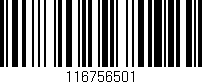 Código de barras (EAN, GTIN, SKU, ISBN): '116756501'