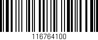 Código de barras (EAN, GTIN, SKU, ISBN): '116764100'