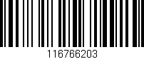 Código de barras (EAN, GTIN, SKU, ISBN): '116766203'