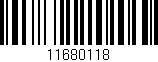 Código de barras (EAN, GTIN, SKU, ISBN): '11680118'