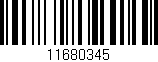 Código de barras (EAN, GTIN, SKU, ISBN): '11680345'