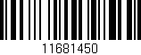 Código de barras (EAN, GTIN, SKU, ISBN): '11681450'