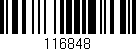 Código de barras (EAN, GTIN, SKU, ISBN): '116848'