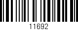 Código de barras (EAN, GTIN, SKU, ISBN): '11692'
