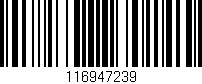 Código de barras (EAN, GTIN, SKU, ISBN): '116947239'