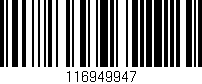 Código de barras (EAN, GTIN, SKU, ISBN): '116949947'