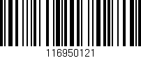 Código de barras (EAN, GTIN, SKU, ISBN): '116950121'