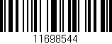 Código de barras (EAN, GTIN, SKU, ISBN): '11698544'