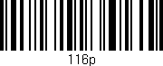 Código de barras (EAN, GTIN, SKU, ISBN): '116p'