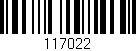 Código de barras (EAN, GTIN, SKU, ISBN): '117022'