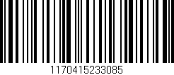 Código de barras (EAN, GTIN, SKU, ISBN): '1170415233085'