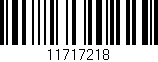 Código de barras (EAN, GTIN, SKU, ISBN): '11717218'