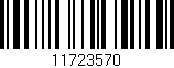 Código de barras (EAN, GTIN, SKU, ISBN): '11723570'