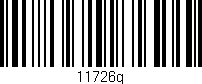 Código de barras (EAN, GTIN, SKU, ISBN): '11726g'