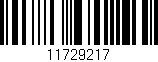 Código de barras (EAN, GTIN, SKU, ISBN): '11729217'