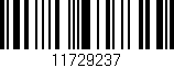 Código de barras (EAN, GTIN, SKU, ISBN): '11729237'