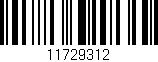 Código de barras (EAN, GTIN, SKU, ISBN): '11729312'