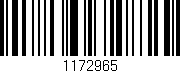 Código de barras (EAN, GTIN, SKU, ISBN): '1172965'