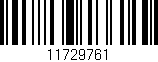 Código de barras (EAN, GTIN, SKU, ISBN): '11729761'