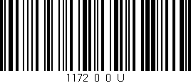 Código de barras (EAN, GTIN, SKU, ISBN): '1172_0_0_U'