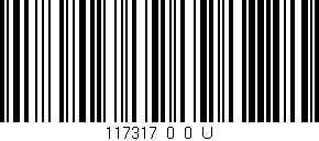 Código de barras (EAN, GTIN, SKU, ISBN): '117317_0_0_U'