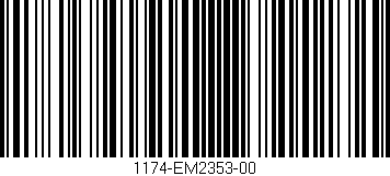 Código de barras (EAN, GTIN, SKU, ISBN): '1174-EM2353-00'