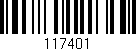 Código de barras (EAN, GTIN, SKU, ISBN): '117401'