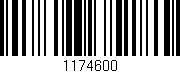 Código de barras (EAN, GTIN, SKU, ISBN): '1174600'