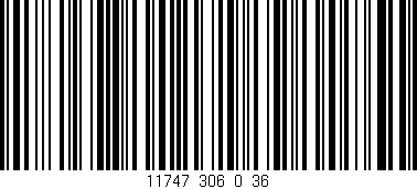 Código de barras (EAN, GTIN, SKU, ISBN): '11747_306_0_36'