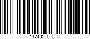 Código de barras (EAN, GTIN, SKU, ISBN): '117492_0_0_U'
