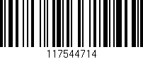 Código de barras (EAN, GTIN, SKU, ISBN): '117544714'